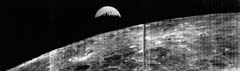 Foto della terra dallo spazio profondo catturata dal Lunar Orbiter I