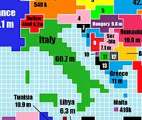 Dettaglio mappa - Italia